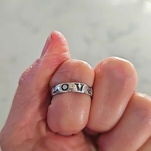 Sterling Love Ring